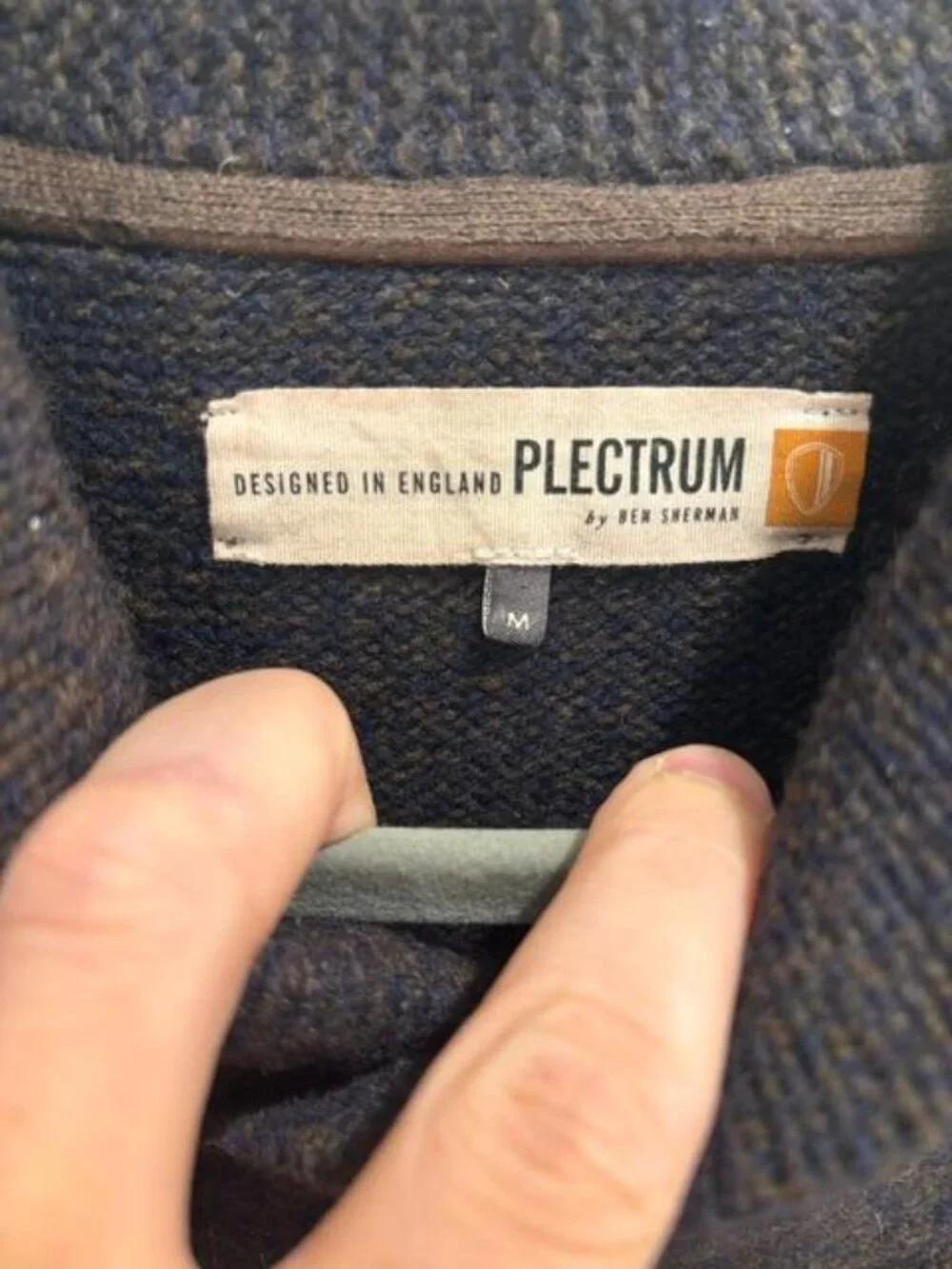Ben Sherman PLECTRUM Men's cowl neck sweater - size Medium (color Brown)